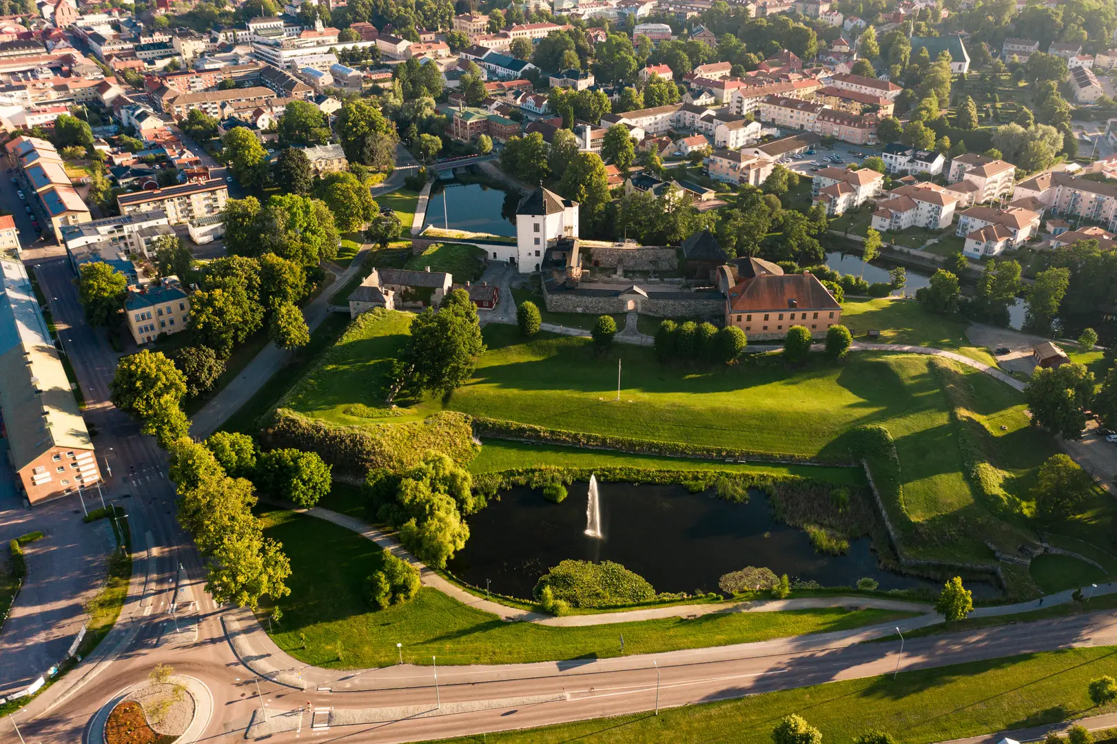 Vy över Täby, där vi arbetar med ventilation i bostäder och fastigheter